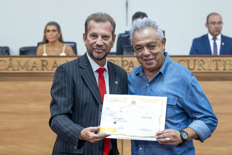 Nivaldo Andrade recebe homenagem de Mérito Esportivo do Ver. Mauro Ignácio