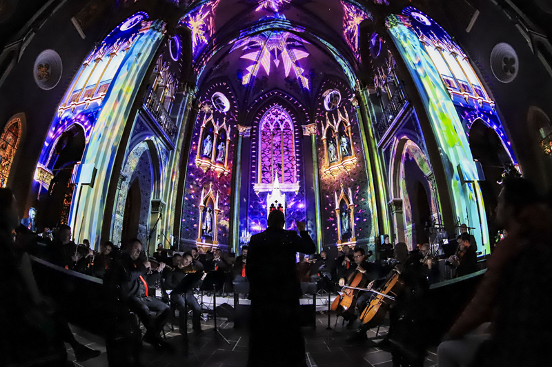 Agendamento gratuito para o espetáculo Catedral de Luz começa na próxima segunda-feira (17/11). Foto: José Fernando Ogura/SECOM